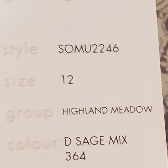 Sigrid Olsen Highland Meadow Sage Mix Side Zippered Sz. 12 Pants - Picture 2 of 12